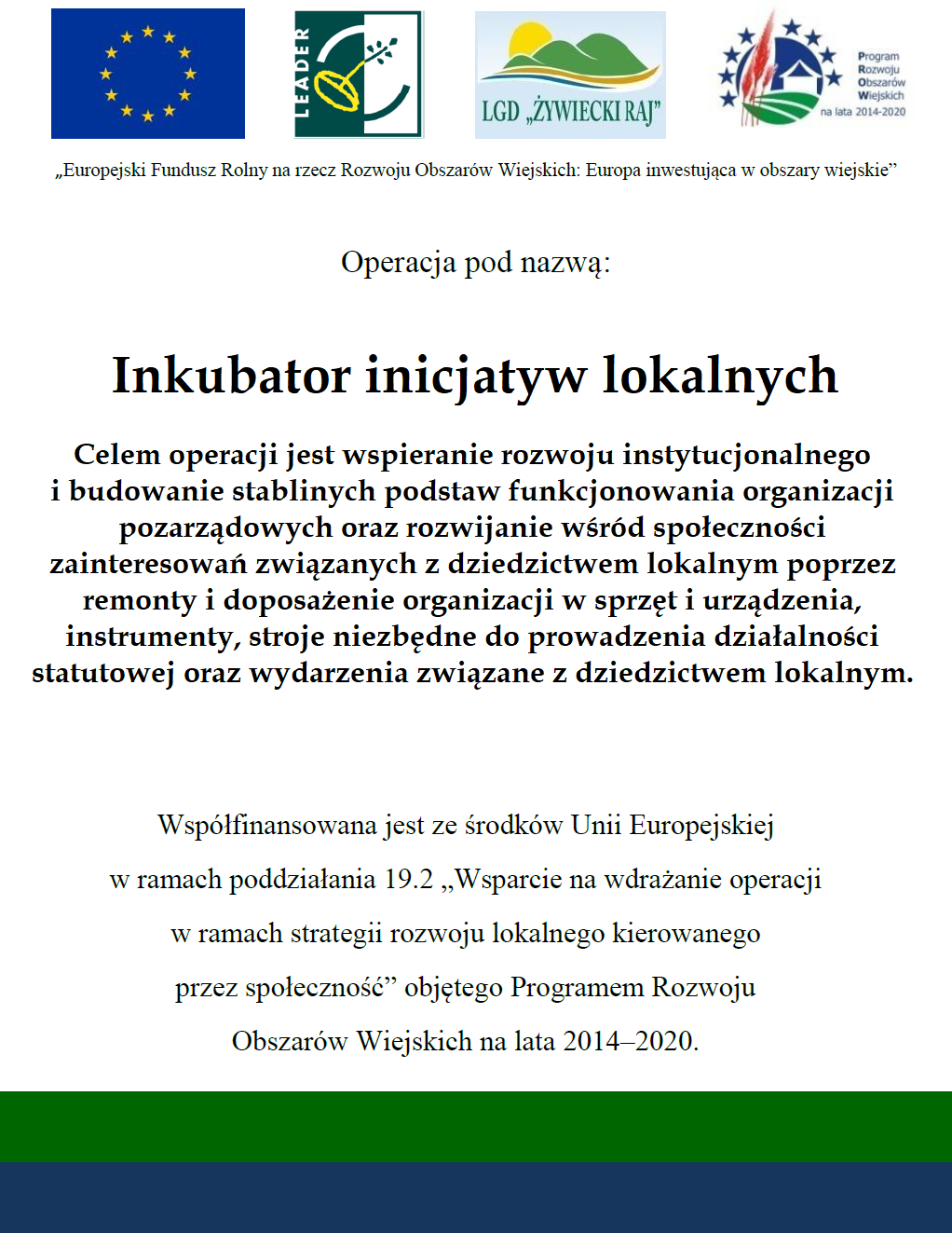 INKUBATOR PLAKAT